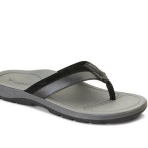 NWT Vionic‎ Canoe Dennis Toe-Post Sandal - Men's Leather Flip-flop size 7